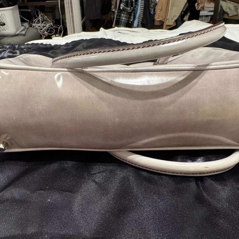 Real Prada Grey Leather Handbag Bag - Picture 5 of 9